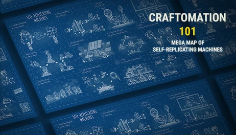 Купить Craftomation 101 Mega Map of Self-Replicating Machines