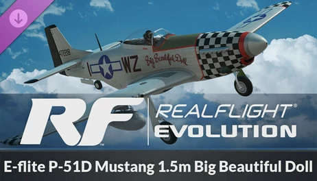 Купить RealFlight Evolution - E-flite P-51D Mustang 1.5m Big Beautiful Doll