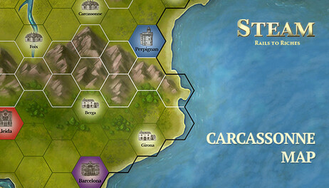 Купить Steam: Rails to Riches - Carcassonne Map