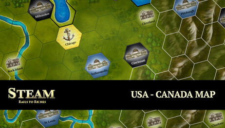Купить Steam: Rails to Riches - USA-Canada Map
