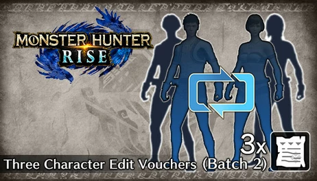 Купить Monster Hunter Rise - Three Character Edit Vouchers (Batch 2)
