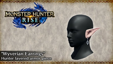 Купить MONSTER HUNTER RISE - "Wyverian Earrings" Hunter layered armor piece