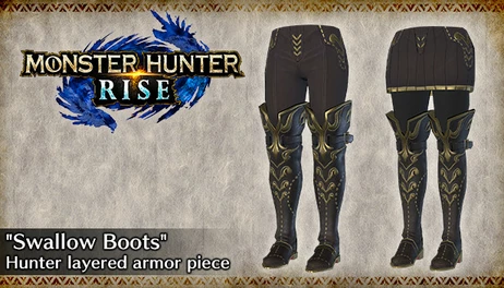 Купить MONSTER HUNTER RISE - "Swallow Boots" Hunter layered armor piece