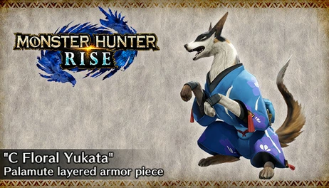 Купить MONSTER HUNTER RISE - "C Floral Yukata" Palamute layered armor piece