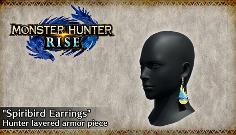 Купить MONSTER HUNTER RISE - "Spiribird Earrings" Hunter layered armor piece