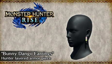 Купить MONSTER HUNTER RISE - "Bunny Dango Earrings" Hunter layered armor piece