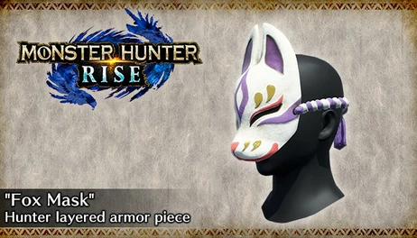 Купить MONSTER HUNTER RISE - "Fox Mask" Hunter layered armor piece