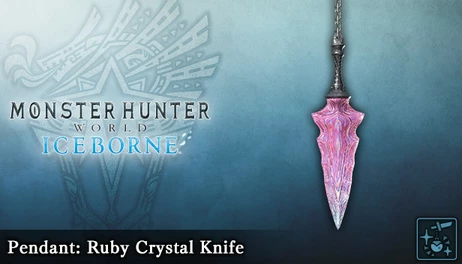 Купить Monster Hunter World: Iceborne - Pendant: Ruby Crystal Knife