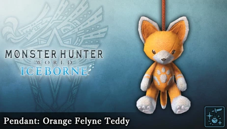 Купить Monster Hunter World: Iceborne - Pendant: Orange Felyne Teddy