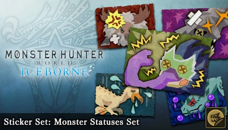 Купить Monster Hunter: World - Sticker Set: Monster Statuses Set