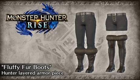 Купить Monster Hunter Rise - "Fluffy Fur Boots" Hunter layered armor piece