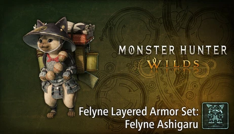Купить Monster Hunter Wilds - Felyne Layered Armor Set: Felyne Ashigaru