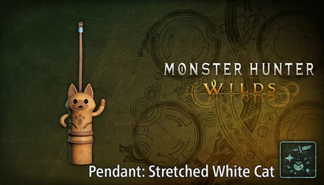 Купить Monster Hunter Wilds - Pendant: Stretched White Cat