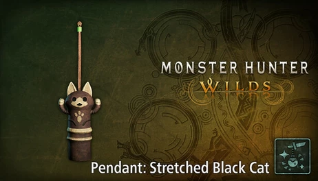 Купить Monster Hunter Wilds - Pendant: Stretched Black Cat