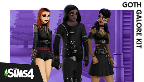 Купить The Sims 4 Goth Galore Kit