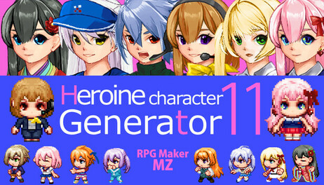 Купить RPG Maker MZ - Heroine Character Generator 11 for MZ