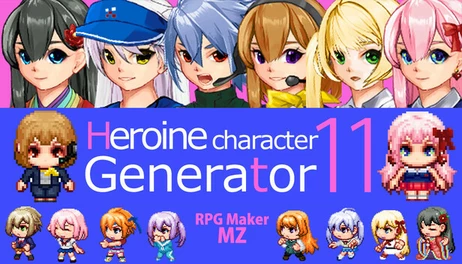 Купить RPG Maker MZ - Heroine Character Generator 11 for MZ