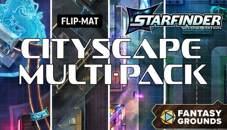 Купить Fantasy Grounds - Starfinder 2 RPG - Starfinder Flip-Mat: Cityscape Multi-Pack