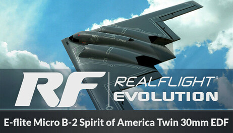 Купить RealFlight Evolution – E-flite Micro B-2 Spirit of America Twin 30mm EDF