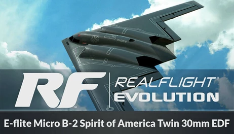 Купить RealFlight Evolution – E-flite Micro B-2 Spirit of America Twin 30mm EDF