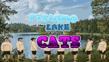 Купить Fishing at the Lake Full of Cats