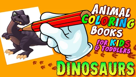 Купить Animal Coloring Books for Kids & Toddlers - Dinosaurs