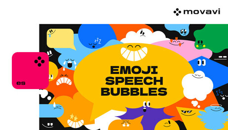 Купить Movavi Video Editor 2026 - Emoji Speech Bubbles Pack