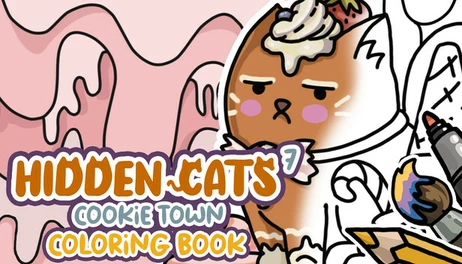 Купить HIDDEN CATS 7: Cookie Town - Coloring Book