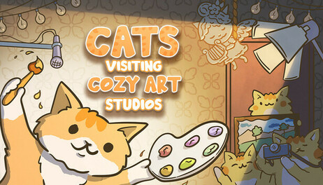 Купить Cats Visiting Cozy Art Studios