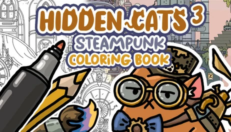 Купить HIDDEN CATS 3: Steampunk - Coloring Book
