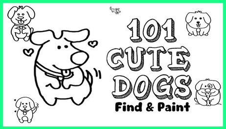 Купить 101 Cute Dogs: Find & Paint
