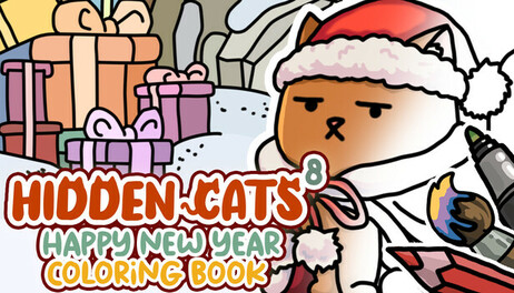 Купить HIDDEN CATS 8: Happy New Year - Coloring Book