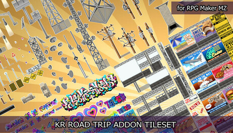 Купить RPG Maker MZ - KR Road Trip Addon Tileset