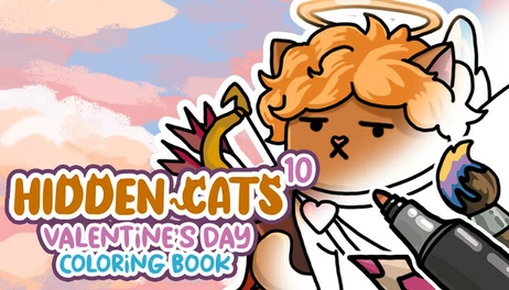 Купить HIDDEN CATS 10: Valentine's Day ???????????? - Coloring Book