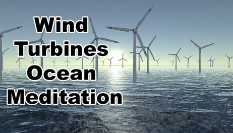 Купить Wind Turbines Ocean Meditation