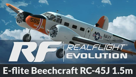 Купить RealFlight Evolution - E-flite Beechcraft RC-45J 1.5m