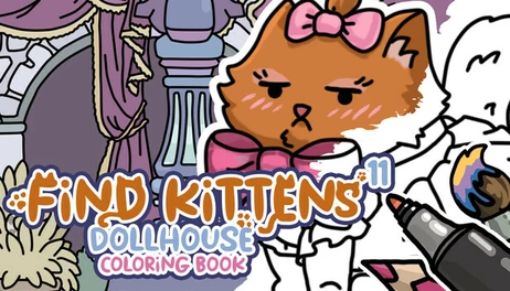 Купить FIND KITTENS 11: Dollhouse - Coloring Book