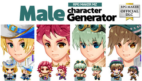 Купить RPG Maker MZ - Male Character Generator