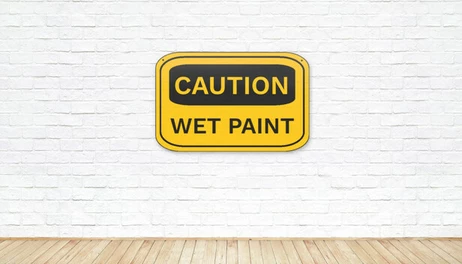 Купить CAUTION WET PAINT