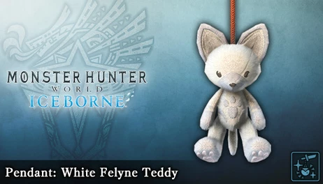 Купить Monster Hunter World: Iceborne - Pendant: White Felyne Teddy