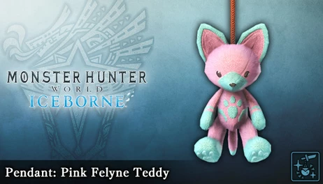 Купить Monster Hunter World: Iceborne - Pendant: Pink Felyne Teddy
