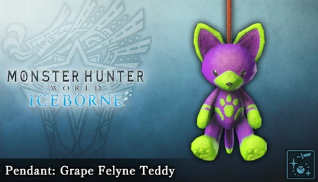 Купить Monster Hunter World: Iceborne - Pendant: Grape Felyne Teddy