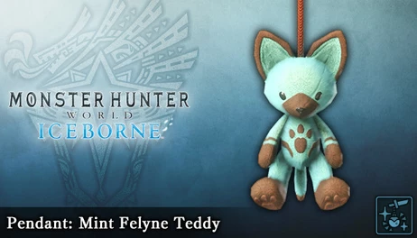 Купить Monster Hunter World: Iceborne - Pendant: Mint Felyne Teddy