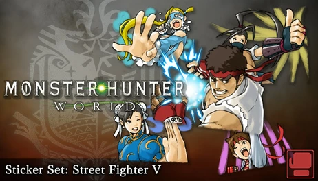 Купить Monster Hunter: World - Sticker Set: Street Fighter V