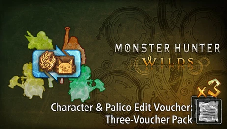 Купить Monster Hunter Wilds - Character & Palico Edit Voucher: Three-Voucher Pack