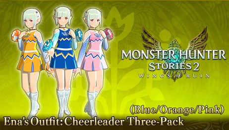 Купить Monster Hunter Stories 2: Wings of Ruin - Ena's Outfits: Cheerleader Three-Pack (Blue/Orange/Pink)