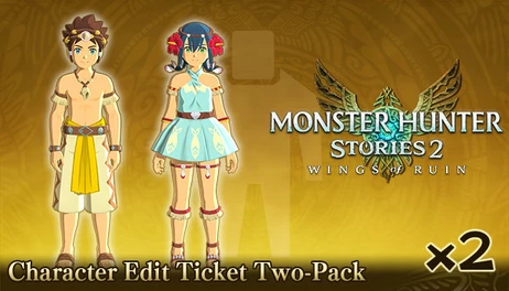 Купить Monster Hunter Stories 2: Wings of Ruin - Character Edit Ticket Two-Pack