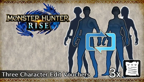 Купить MONSTER HUNTER RISE - Three Character Edit Vouchers