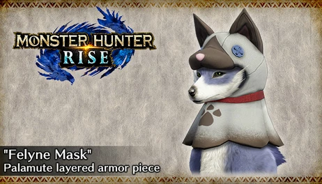 Купить MONSTER HUNTER RISE - "Felyne Mask" Palamute layered armor piece