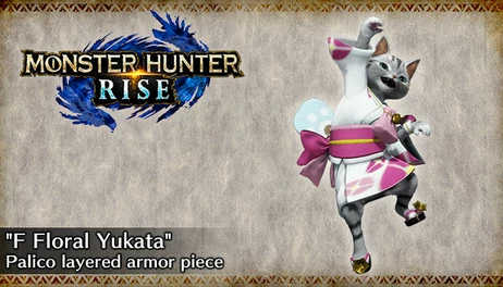 Купить MONSTER HUNTER RISE - "F Floral Yukata" Palico layered armor piece